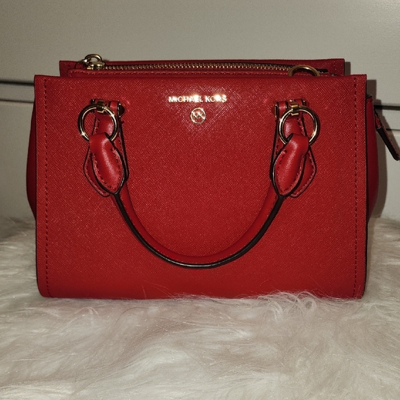 Michael Kors Cherry Red Satchel - Picture 9 of 9